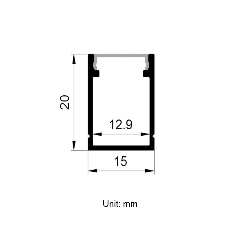 Mini LED U Aluminum Channel For 12mm LED Strip Light Mini LED U Aluminum Channel For 12mm LED Strip Light